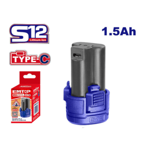 Batterie au lithium-ion 20 v - EMTOP - EBPK12153