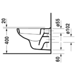 Fiche technique Cuvette suspendue Dune