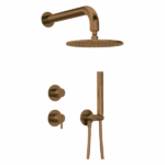 Kit Mitigeur Douche Encastré Deante Silia 250 bronze brossé