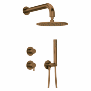 Kit Mitigeur Douche Encastré Deante Silia 250 bronze brossé