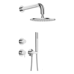 Kit Mitigeur Douche Encastré Deante Silia 250 en chromé