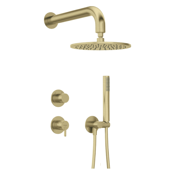 Kit Mitigeur Douche Encastré Deante Silia 250 gold brossé