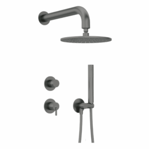 Kit Mitigeur Douche Encastré Deante Silia 250 en titane