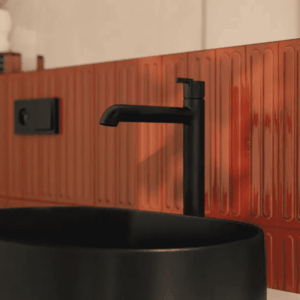 Mitigeur Vasque Long Noir Mat - Deante Silia