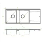 FT evier 2 bacs granit - laveo