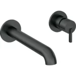 Mitigeur de lavabo encastré Deante Silia 208 mm sans bonde en noir mat